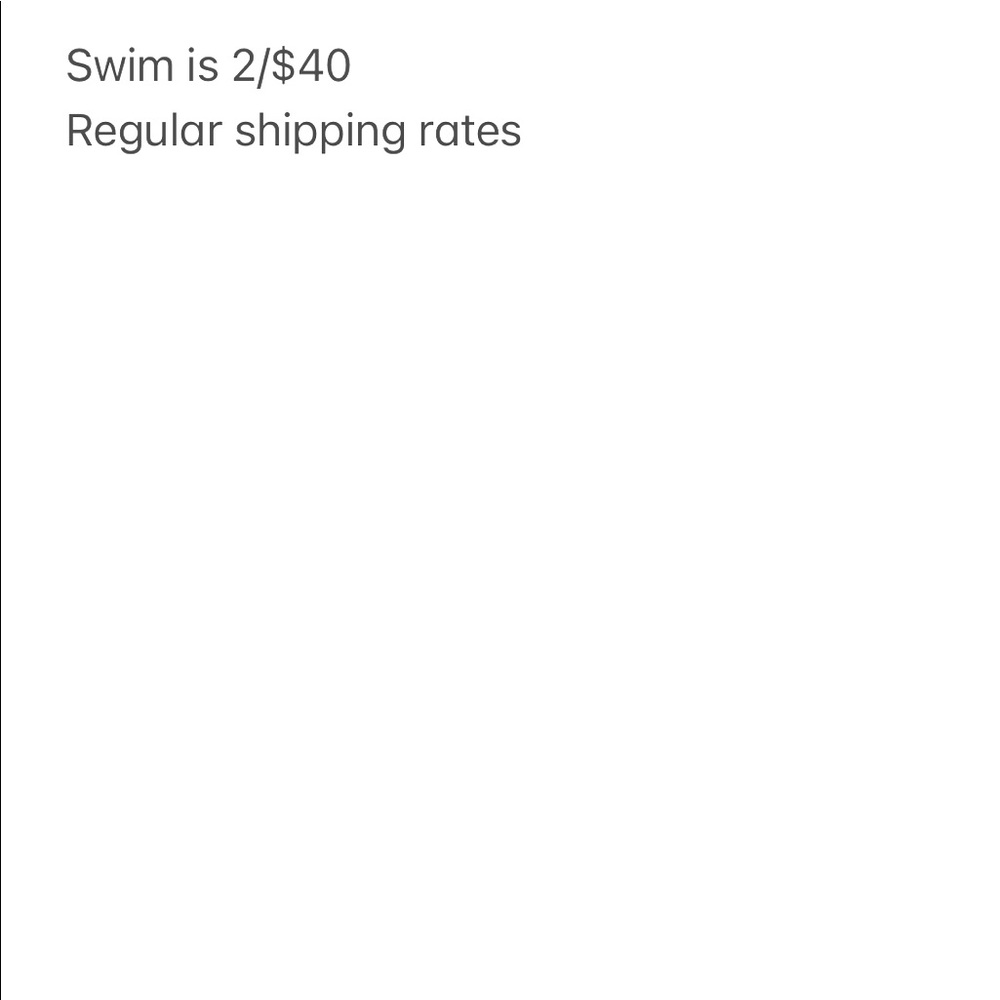 Swim 2/$40 any style